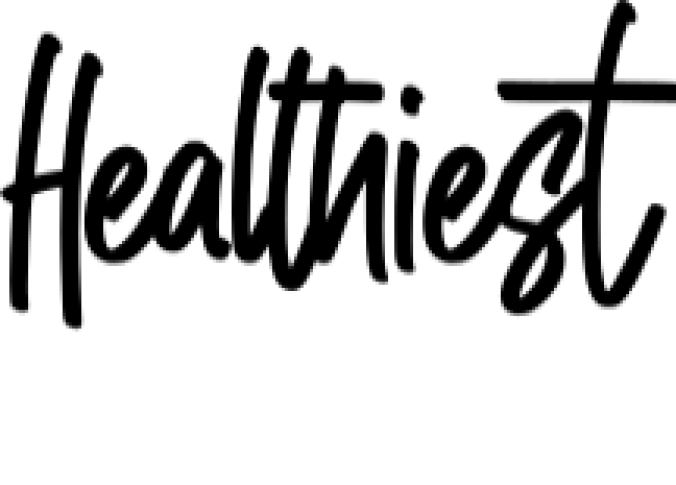 Healthiest Font Preview