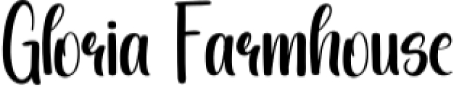 Gloria Farmhouse Font Preview