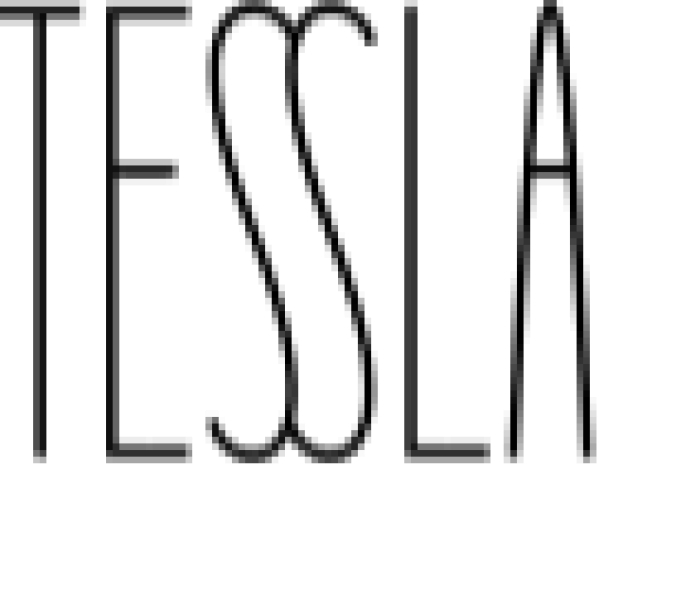 Tessla Font Preview