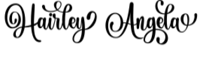 Hairley Angela Font Preview
