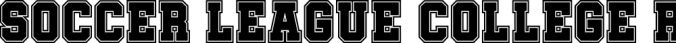 Soccer League Font Preview