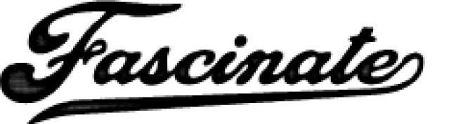 Fascinate Font Preview