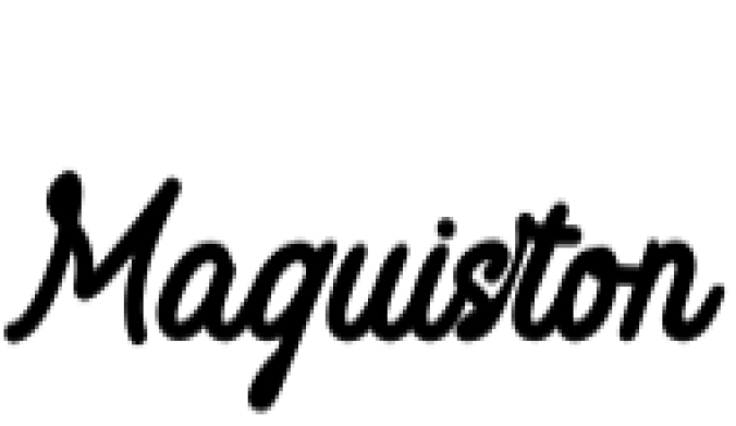 Maguiston Font Preview