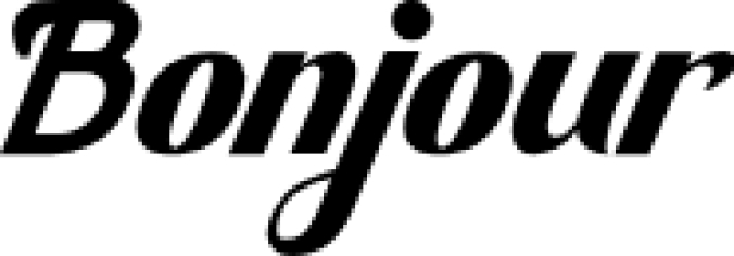 Bonjour Font Preview