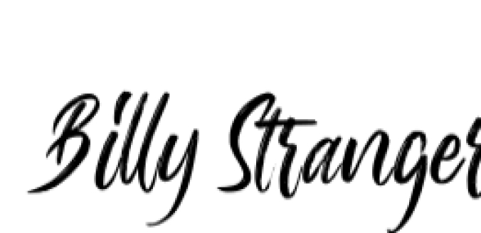 Billy Stranger Font Preview