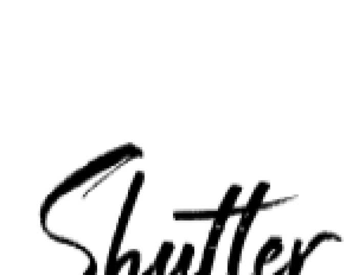 Shutter and White Font Preview