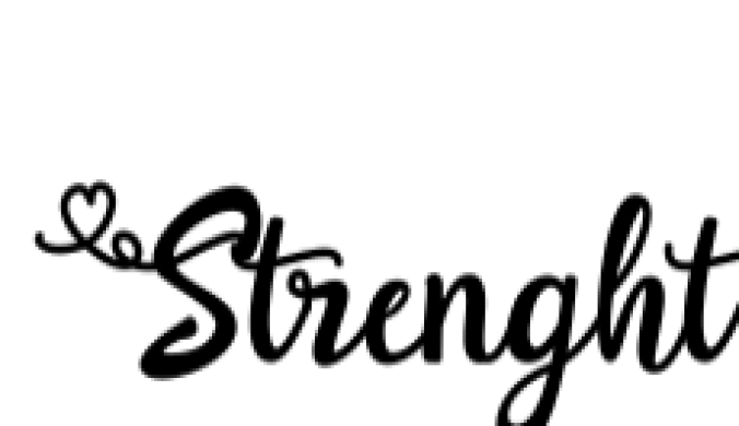 Strenght Font Preview