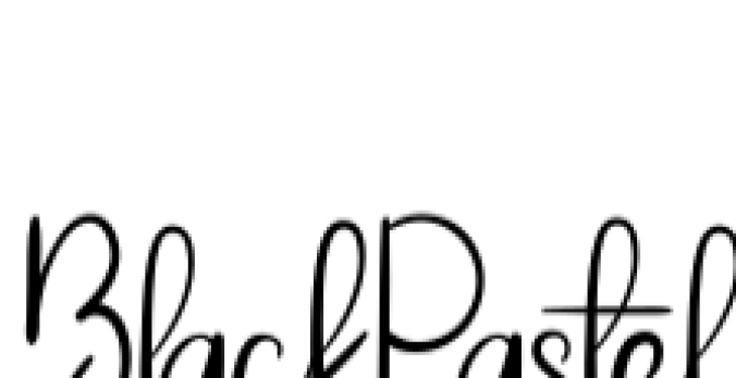 Black Pastel Font Preview