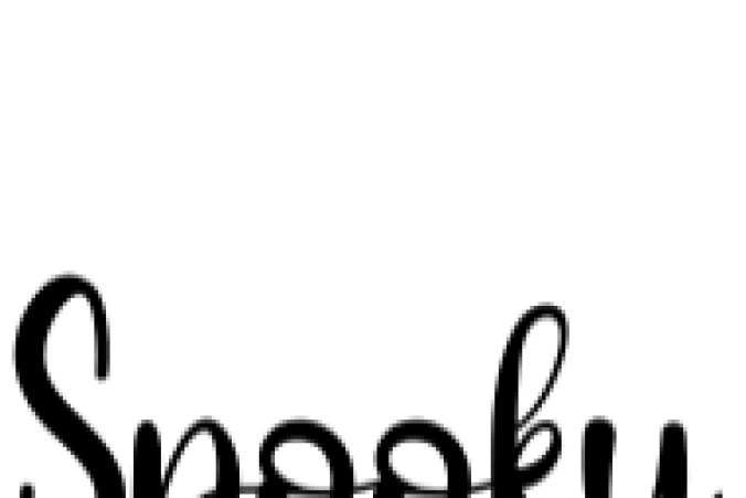 Spooky Font Preview