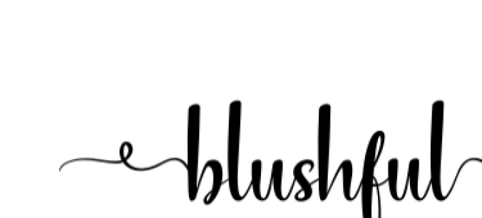 Blushful Font Preview