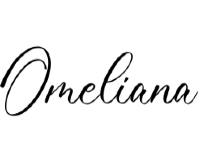 Omeliana Font Preview