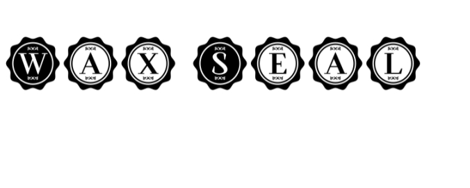 Wax Seal Monogram Font Preview
