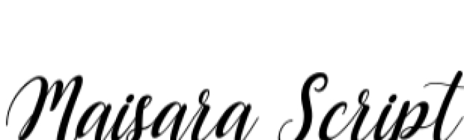 Maisara Script Font Preview