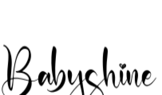 Babyshine Font Preview
