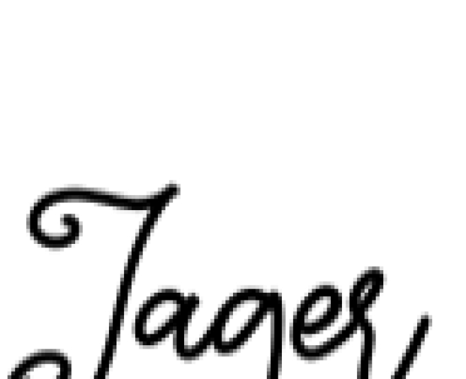 Jager Signature Font Preview