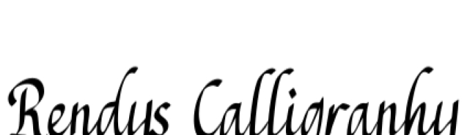 Rendy's Calligraphy Font Preview