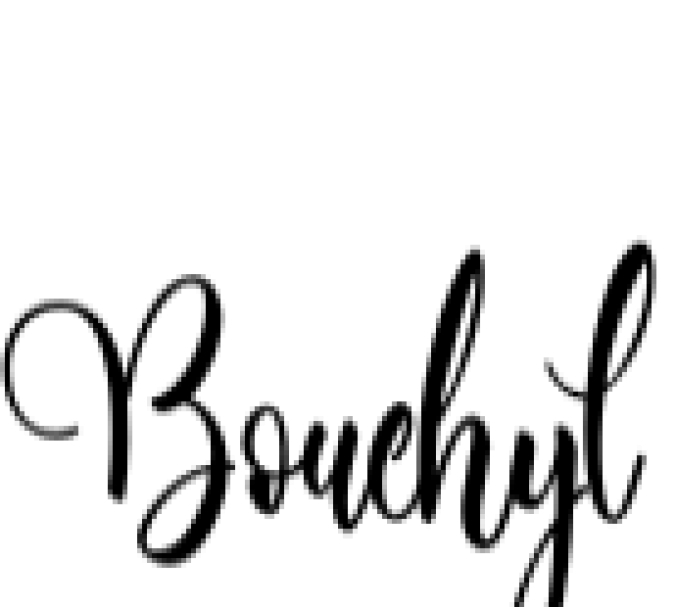 Bouchyl | Unique Handwriting Script Font Font Preview