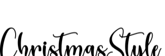 Christmas Style Font Preview