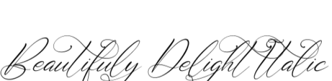 Beautifuly Delight Font Preview