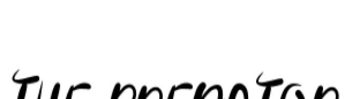The Predator Font Preview