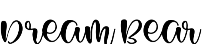 Dream Bear Font Preview