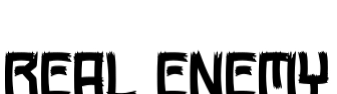 Real Enemy Font Preview