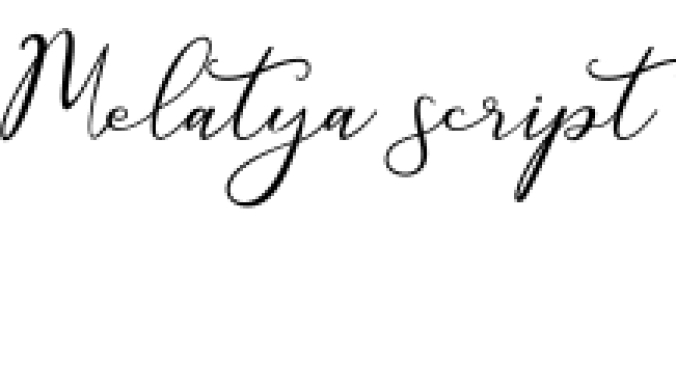 Melatya Font Preview