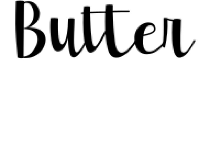 Butter Font Preview