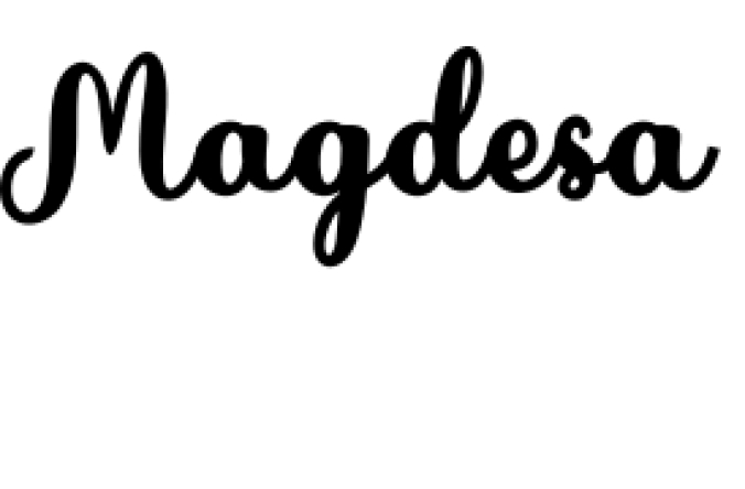 Magdesa Font Preview