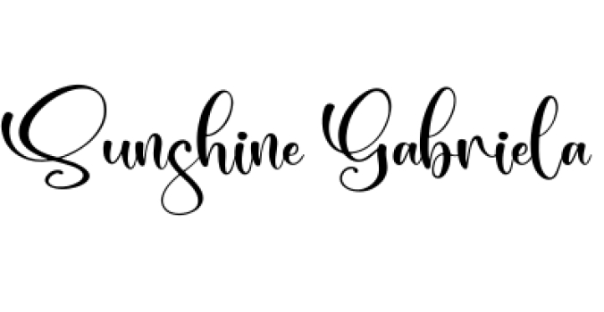 Sunshine Gabriela Font Preview