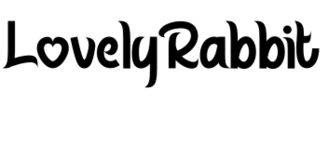 Lovely Rabbit Font Preview