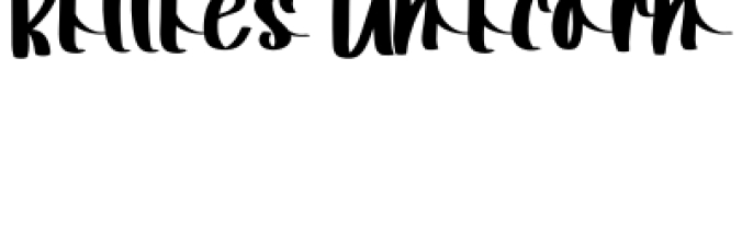 Kitties Unicorn Font Preview