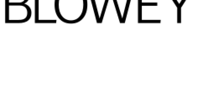 Blowey Font Preview
