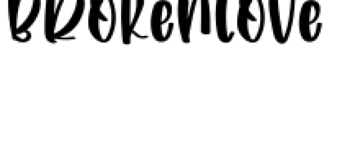 Brokenlove Font Preview