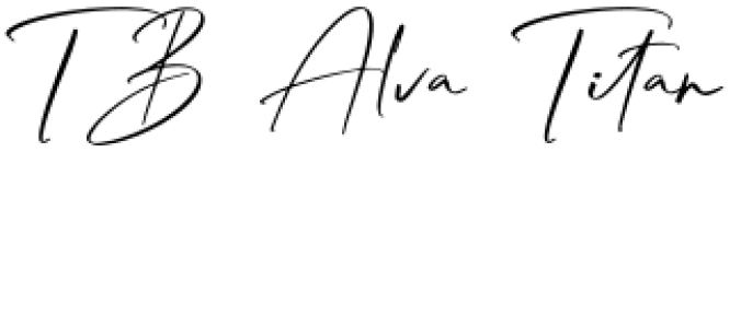 Alva Titan Font Preview