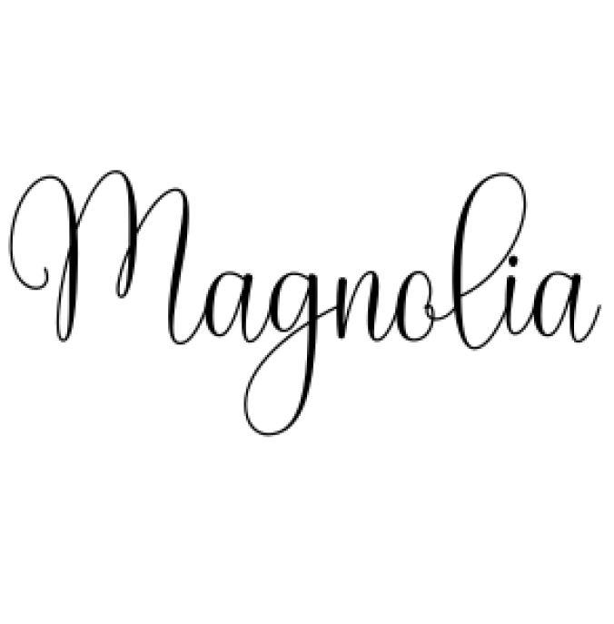 Magnolia Font Preview
