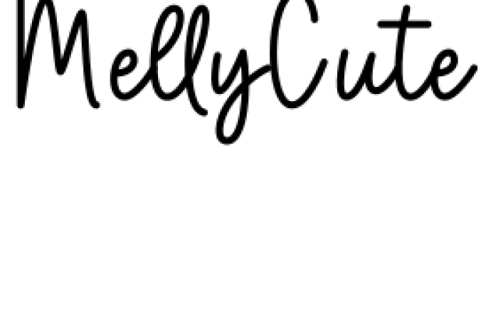 Melly Cute Font Preview