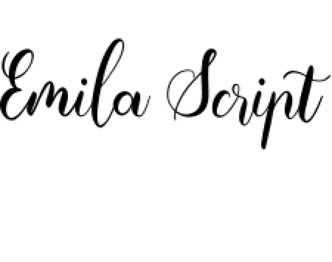 Emila Script Font Preview