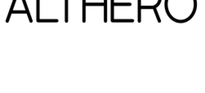 Althero Font Preview