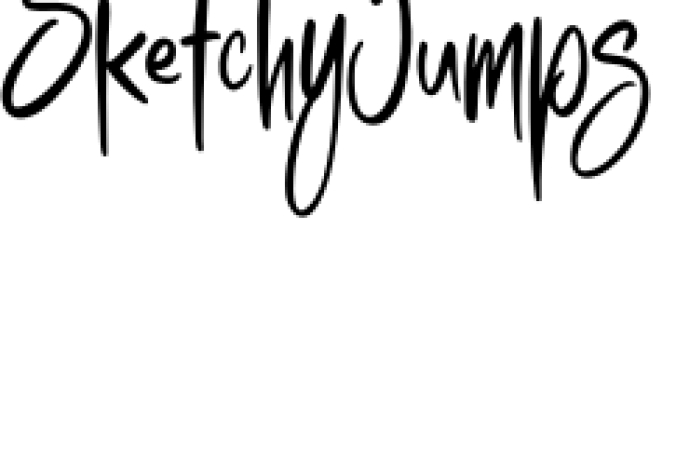 Sketchy Jumps - Handwritten Font Preview