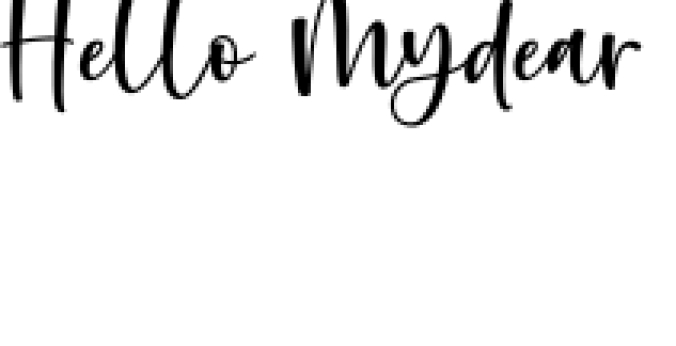 Hello Mydear Font Preview