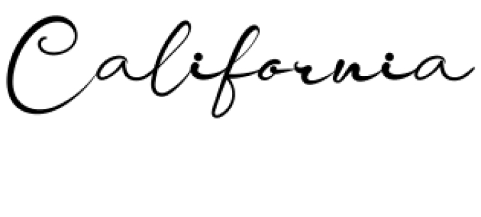 California Font Preview