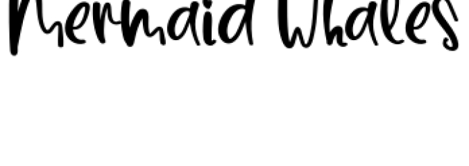 Mermaid Whales Font Preview