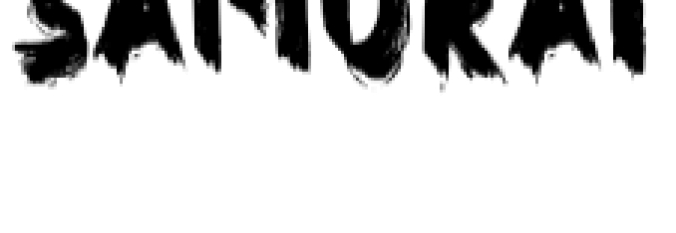 Samurai Font Preview