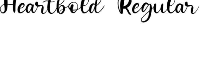 Heartbold Font Preview