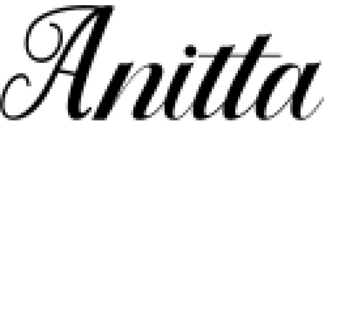 Anitta Font Preview