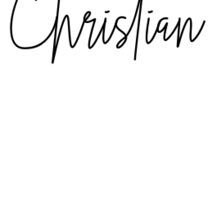 Christian Font Preview