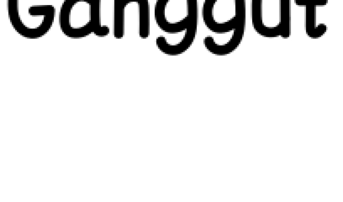 Ganggut Font Preview