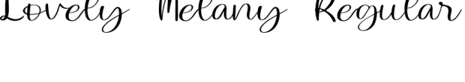 Lovely Melany Font Preview