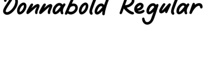Donnabold Font Preview